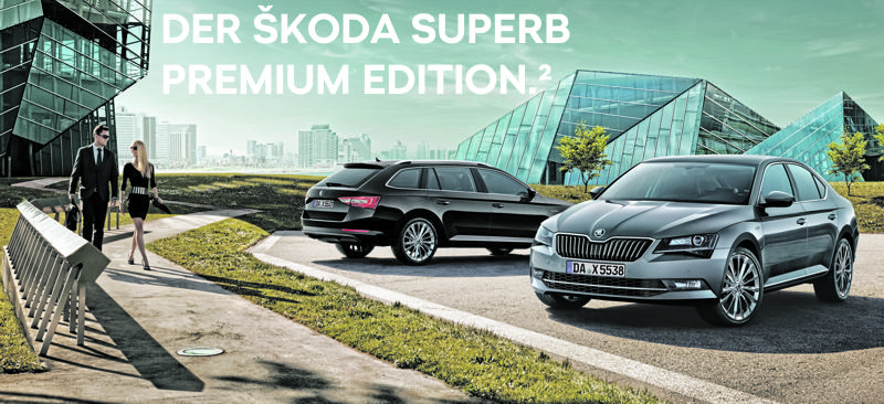 Noch Komfortabler: der SKODA SUPERB Premium Edition.²